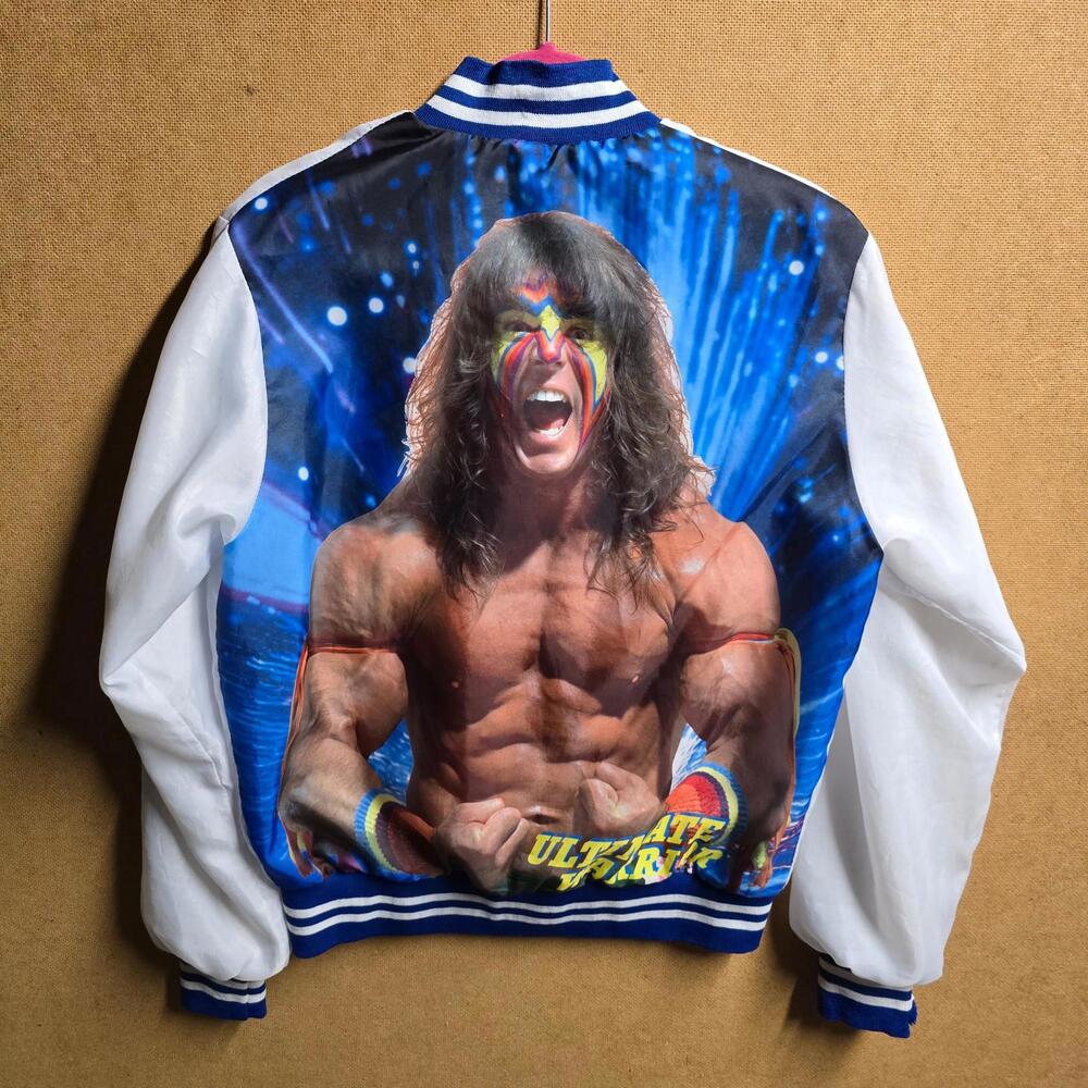 Ultimate Warrior Vintage Wwf Titan Sports Satin Jacket WWF 1989 Sz L